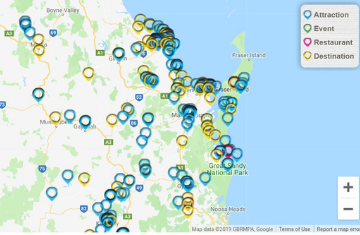 Wide Bay Burnett map